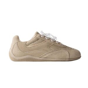 Zara Beige Beaded Kids Sneakers